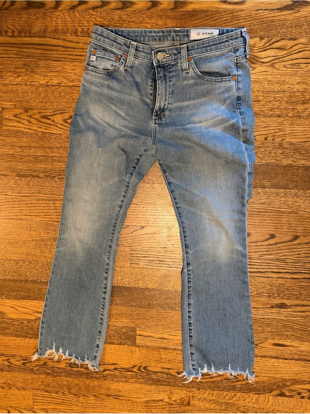 Ag Adriano Goldschmied “The Jodi Crop” Raw Hem